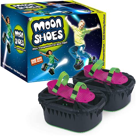 Turn your feet into mini trampolines and 'defy gravity' with Moon Shoes, the Iconic anti-gravity device powered by kids! Buy online at https://www.smythstoys... 